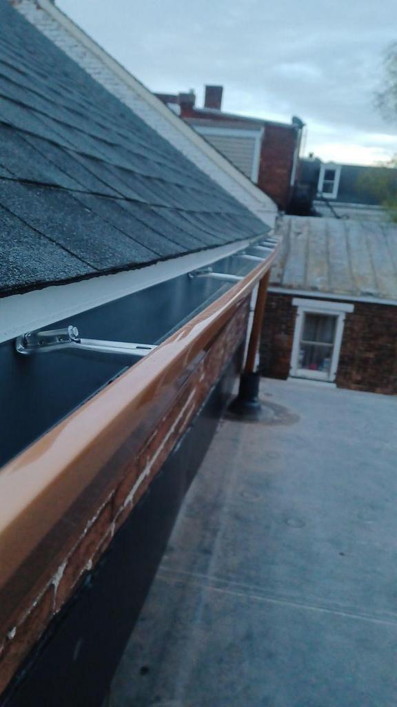 k style copper colored gutters installed by joyland roofing